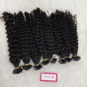 フレックスナノプラスチックチップヘアエクステンションベトナムヘアエクステンションヘアストレートウェーブカーリーシップFEDEX DHL UPS