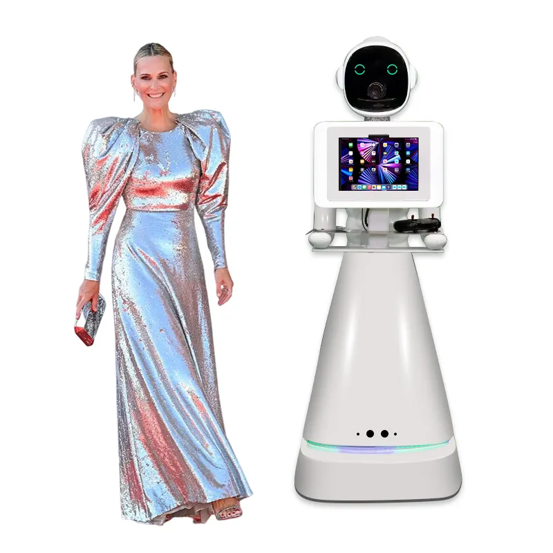 Cabine fotográfica robô roamer 360 com conexão portátil, cabine fotográfica robô com braço robô para festas, 2024, 2024, com conexão portátil, ideal para fotos