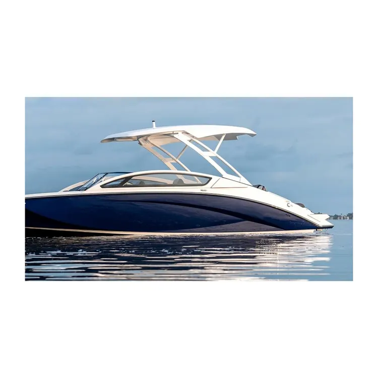 Pontón de aluminio de 22-27 pies, barco Wake de aluminio certificado CE de alta calidad, nuevo diseño, Lago y río, fiesta familiar, deporte de lujo