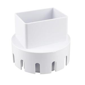 Gutter Downspout Adapter(2&quot; <strong>X</strong> 3&quot; Square Rain Gutter to Drain Pipe Adapter),Outdoor PVC <strong>Round</strong> Drain Pipe - Product Image 1
