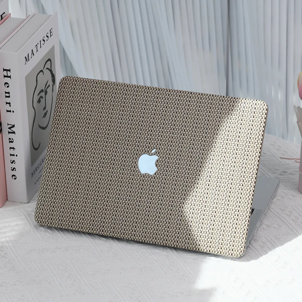 Macbook Air 13 15 Macbook Case Pro 15 Funda M1 M2Macbookケース用ラップトップケースニットレザー