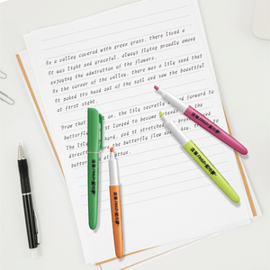FM-681 Fluorescent <strong>Marker</strong>, <strong>Chisel</strong> <strong>Tip</strong> <strong>Highlighter</strong> &amp; Text <strong>Marker</strong> - Product Image 6