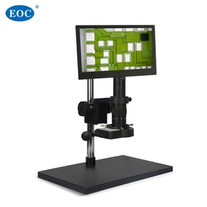 Microscopio electrónico de vídeo EOC con luz LED de 11 pulgadas, 1080P, 60FPS, con monitor integrado para reparación y chip de soldadura, monocular - Product Image 6