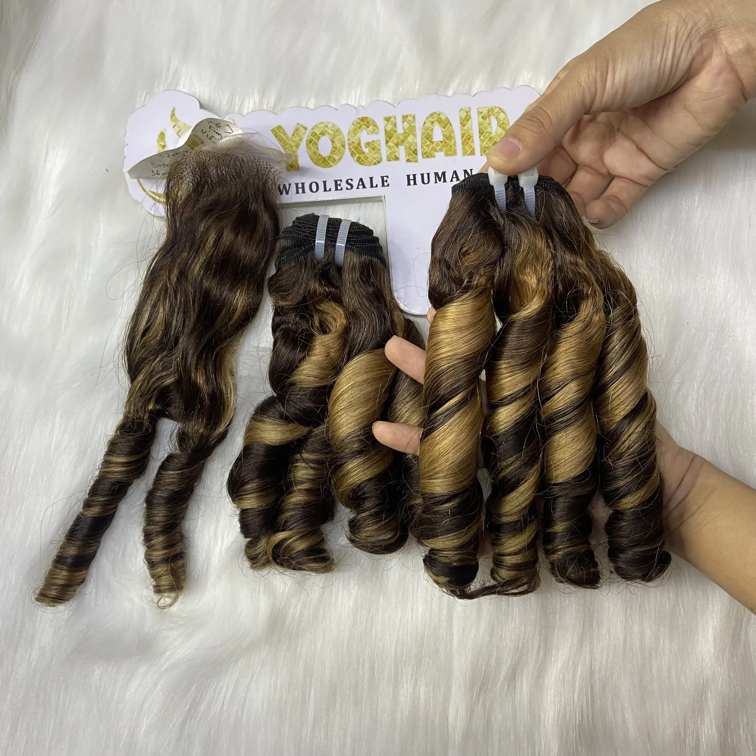 Extensions de cheveux Remy 100% humains vierges vietnamien, tissées à la main, Double étirées à la main, prix d'usine, vente en gros