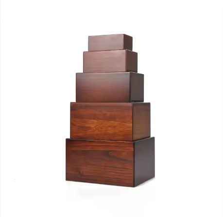 Handcrafted Rosewood Wooden Cremation Urn Wings of Life Design Memorial Urn for Ashes Decorative Fun