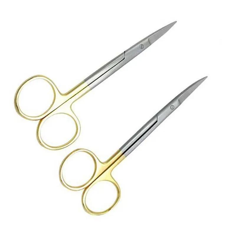Tesoura cirúrgica de íris curvada, tesoura de corte justo de melhor qualidade com pontas finas, ideal para uso em vendas