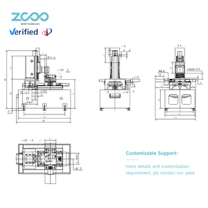 Customized CNC Grinder XY Axis Cross <strong>Slide</strong> <strong>and</strong> Vertical <strong>Linear</strong> <strong>Rail</strong> <strong>Slide</strong> CNC Lathe Grinding Machine - Product Image 5