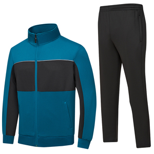 Yüksek özelleştirilebilir erkek spor eşofman özel Logo spor Suits2Piece ile rahat pamuk spor eğitim setleri