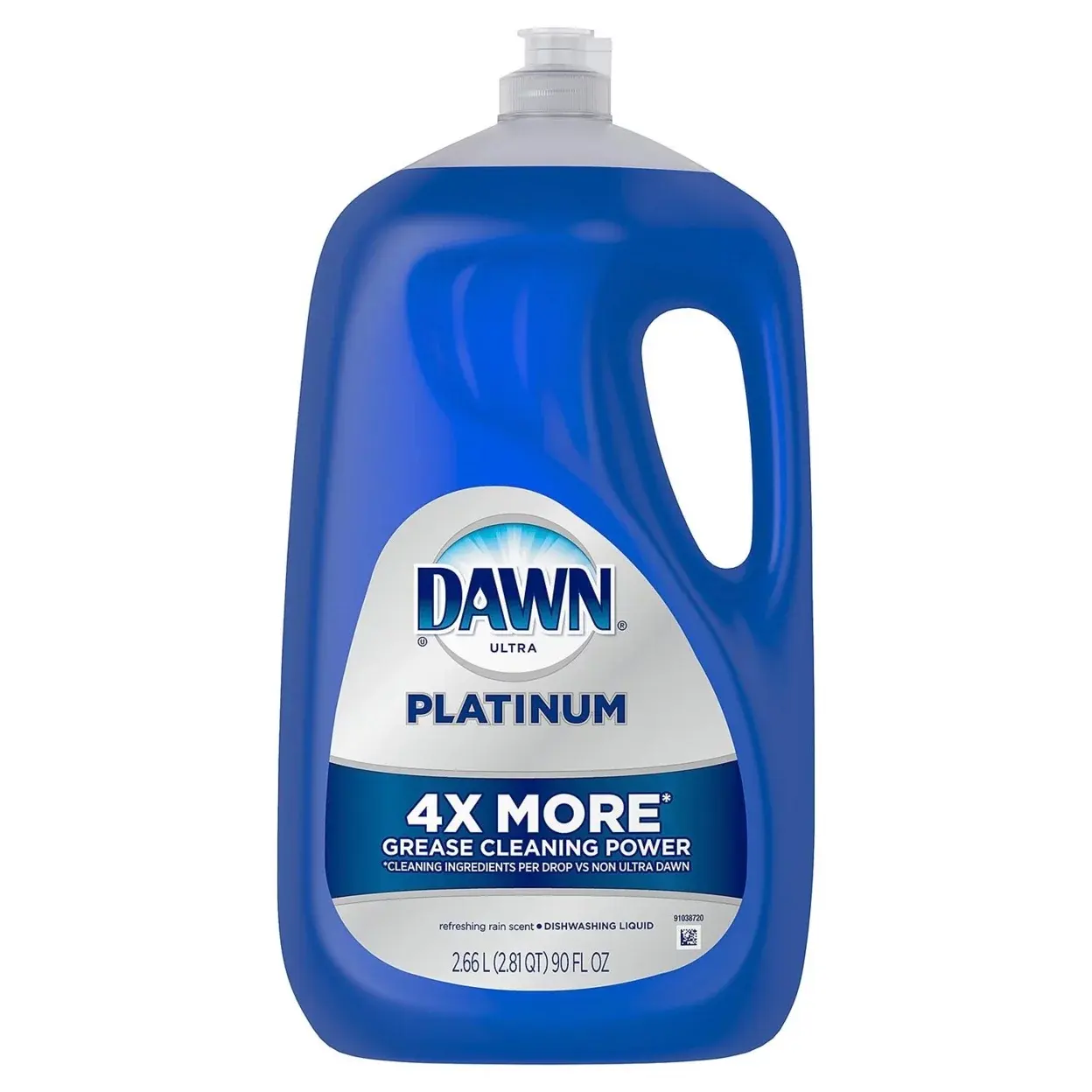 Dawn platino detersivo per piatti liquido, pioggia rinfrescante (90 once)