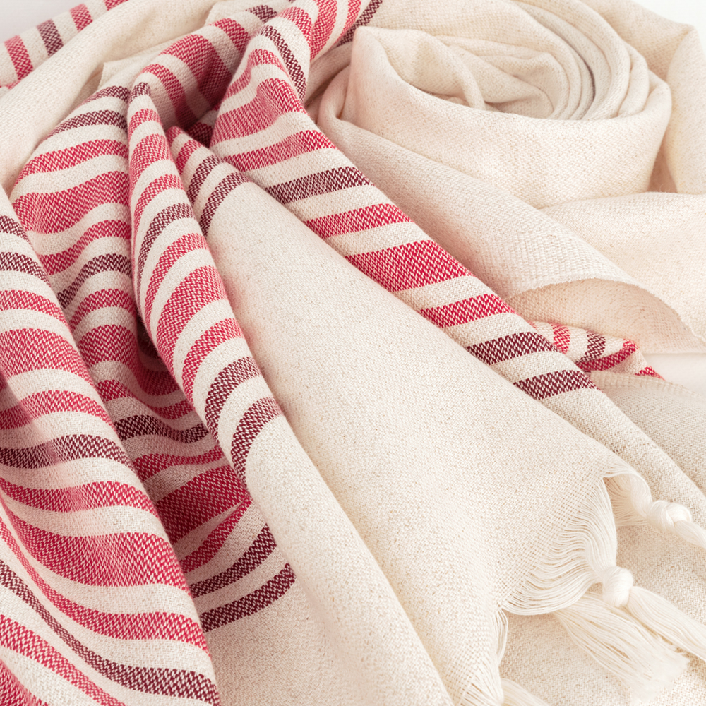 Burgundy & Fuchsia Stripes