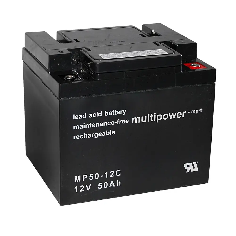 Multipower MP50-12C Pb 12V / 50Ah cycle resistant M6 female thread lead battery / batteries