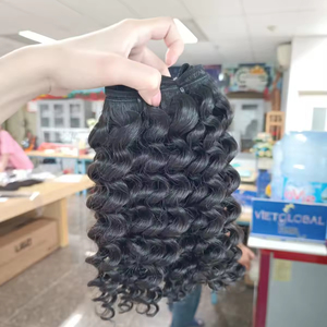 卸売カンボジアダブルドローディープカーリー横糸ヘア原材料ヘアナチュラルカラー