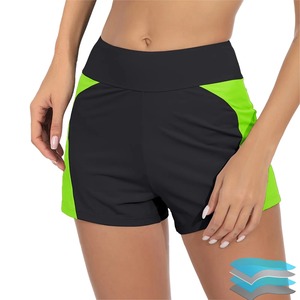 女性用ショートパンツ女性用ハイウエストスイムショーツ水着水着ビーチウェアビキニボトムビーチバケーションスイミングショーツ