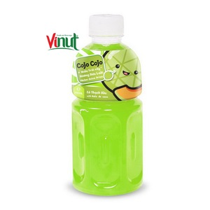 320ml Cojo Cojo kavun suyu içeceği Nata De Coco ile lezzetli çiğneme NFC suyu toplu veya şişe ambalajlama