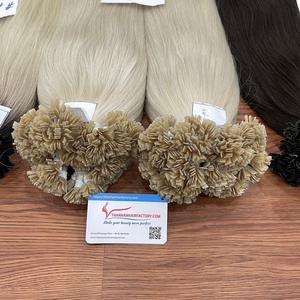 Büyük satış en iyi fiyat İnsan saç Keratin İpucu uzantıları düz İpucu #12.0 beyaz renk sağlıklı manikür saç gemi hazır Genius atkı