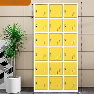 Factory Customize 18-door Metal <strong>Locker</strong> Durable Steel <strong>Locker</strong> for School Storage Gym Metal Cabinet