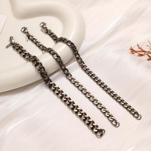 Phong cách Titan người đàn ông kiềm chế Chuỗi vòng đeo tay cho thời trang tối giản những người yêu thích liên kết thiết kế Titan Vòng đeo tay Titan chuỗi - Product Image 2