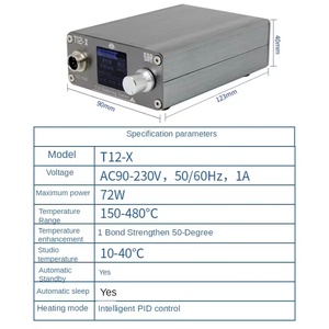 OSS T12-Xはんだ付けステーションデジタルディスプレイ電子はんだごてPCB電話ボード溶接修理ツール用T12チップを使用 - Product Image 3