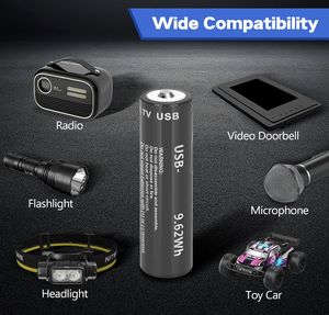 3.7V 2600mAh USB lithium có thể sạc lại lon Pin 2 gói cho <span class=keywords><strong>Streamlight</strong></span> đèn pin, đèn pha, đèn xe đạp - Product Image 5