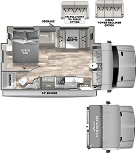 MOTORHOME หรูหราใช้สําหรับตั้งแคมป์ 2023 DYNAMAX ISATA 3 24FW - Product Image 3