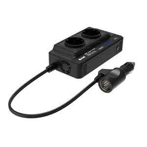 GCSOAR 200W DC to AC Mini Car Power Inverter with Cigarette Lighter Plug Type-C <strong>USB</strong> Charge for European Regulations - Product Image 2