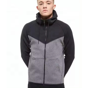 Yeni kanguru cep baskı logosu tahrip Hoodies erkekler için Hoodie kalın kumaş erkek boy Hoodies