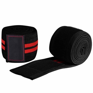 重量挙げ膝ラップ弾性コットンデッドリフトトレーニングスクワット膝保護圧縮膝ラップジムトレーニング用