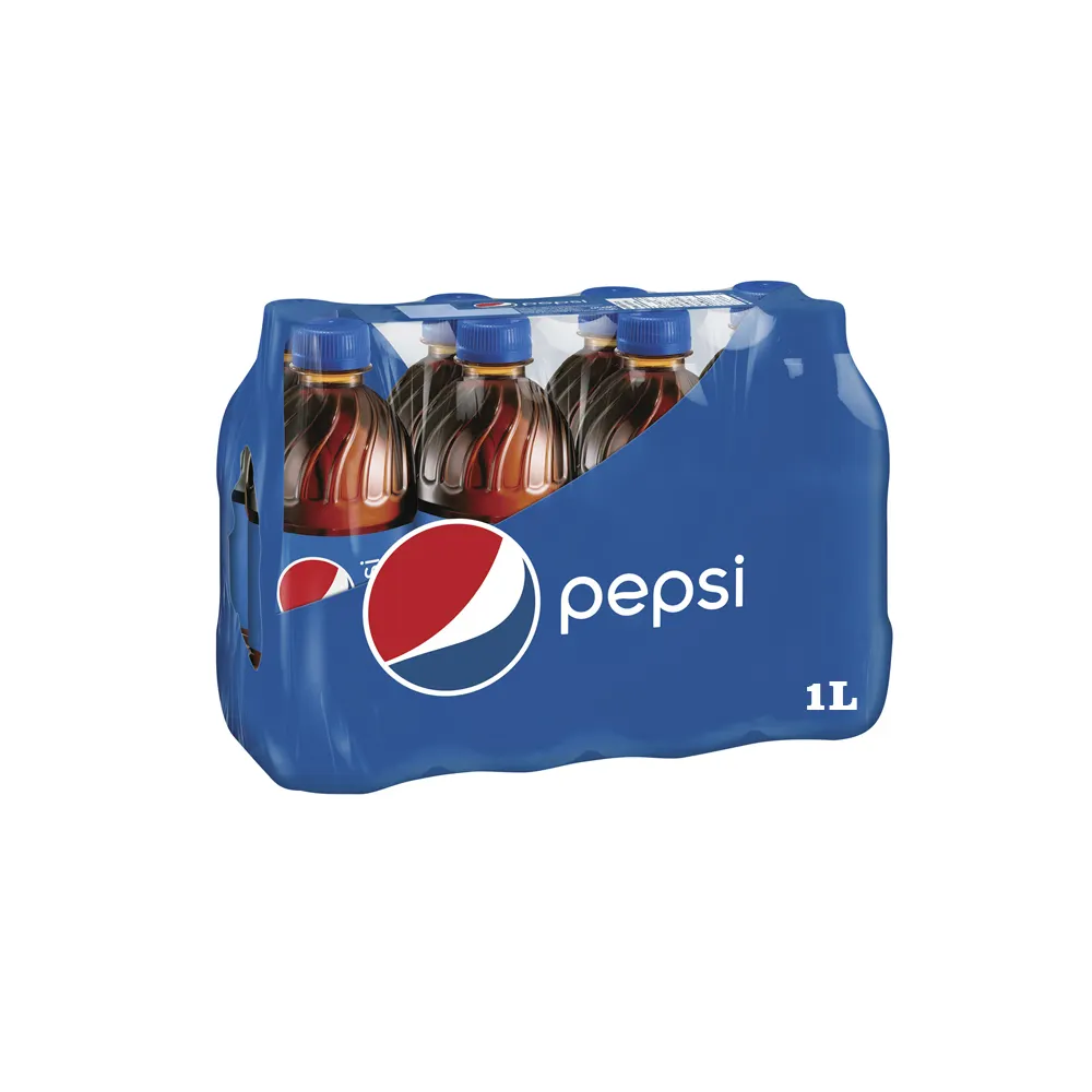 Баночка для безалкогольных напитков Pepsi, 1 л, коробка 24 с пепси, 1 л, лоток для банок из 24 Пепси, оптовая продажа банок для безалкогольных напитков