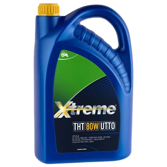 Aceite lubricante de motor XTREME THT 80W UTTO 5LX4 para agricultura, alta calidad, hecho en Italia