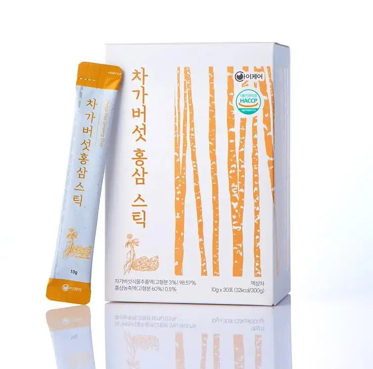 Cogumelo Chaga Red Ginseng Stick (10g * 30sticks)