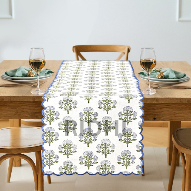 Steel Blue Mughal Butta