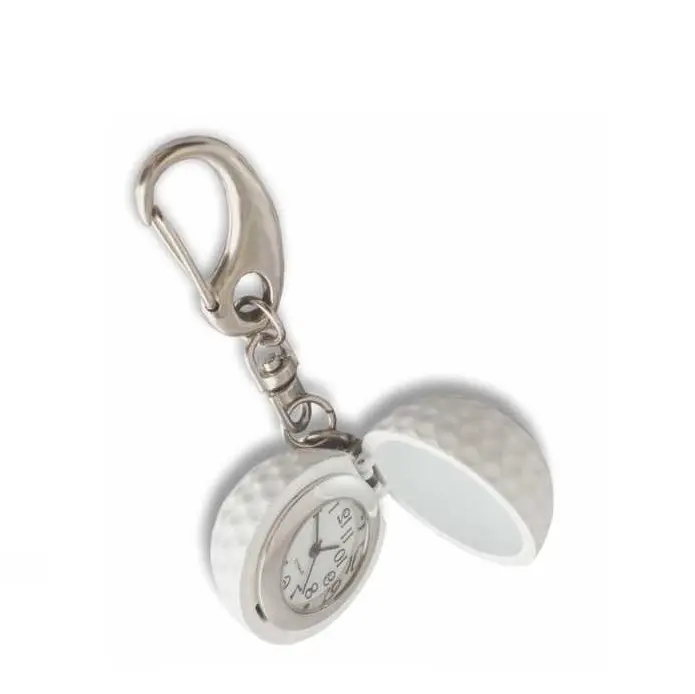 Handmade White Golf Clock Style Keychain for Bike and Car Accessories Available at Bulk Price from Indian Manufacturer