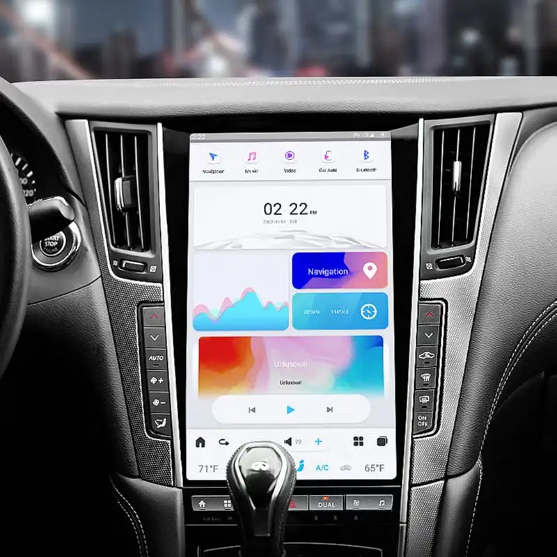AuCar 13.6 "Android 11 Car GPS Tesla Screen Car DVD Player Auto Stereo autoradio per Infiniti Q50 Q50L Q60 Q60L Mark 6 2013-2019