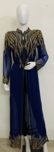 Luxe אבאיה סגנון הגעה מזרח תיכון דובאי שמלת הודו ערבית abaya קפטן פנים פתוח נגד שילינג קלאסי אבאיאס