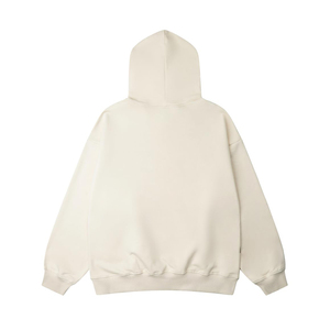 Heren Custom Katoenen Print Gesneden Ruwe Zoomrand Hoodie Patchwork Broek Zwaargewicht Gestapelde Uitlopende Jogger Sets Voor De Winter - Product Image 2