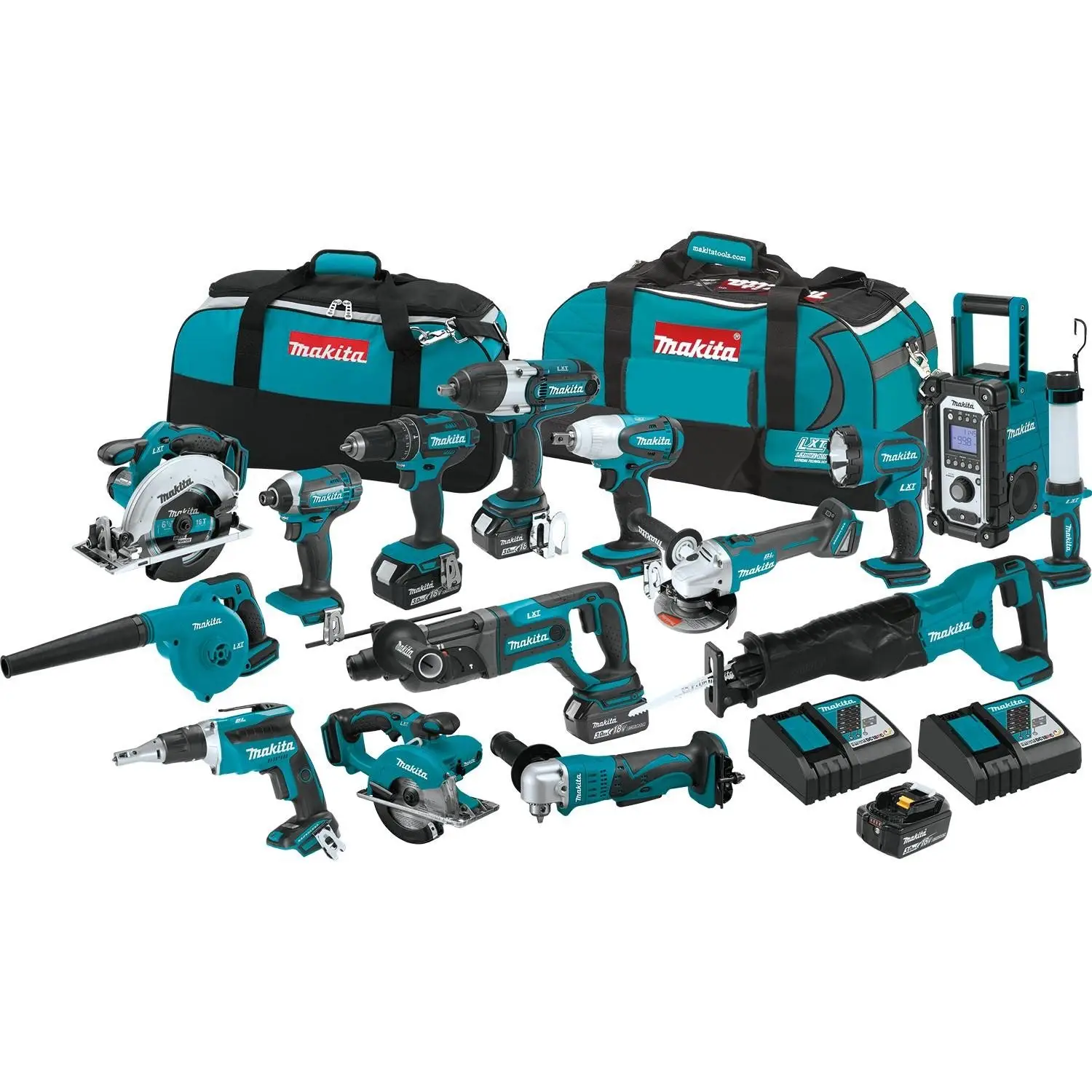 Factory price - Makitas XT1501 18V LXT Lithium-Ion Cordless 15-Pc. Combo FREE DELIVERY