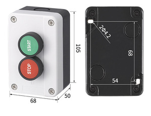 <strong>Push</strong> <strong>Button</strong> <strong>Switch</strong> Power Control Box Emergency Stop Start Stop 22mm Waterproof Surface Mounted Indicator Light - Product Image 6