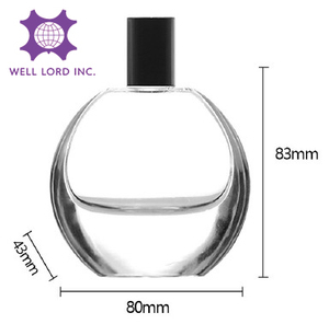 楕円形の香水ガラスボトルカスタマイズ可能なロゴとカラー工場直販30ml 50ml 100ml - Product Image 1