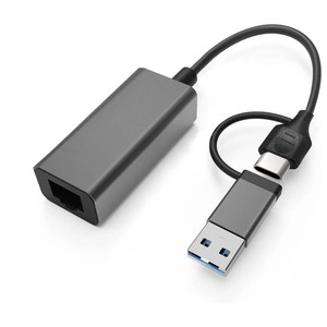USB 3.0 tip c RJ45 Lan kartı 1000M USB C ağ kartı USB Ethernet ağ HUB 2 in 1 Splitter - Product Image 1