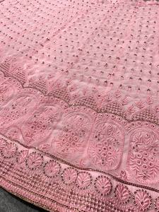 South Indian Traditional Georgette Lehenga Choli for Wedding Lengha Choli <strong>Ghagra</strong> <strong>Design</strong> Latest Wholesale Rate Surat - Product Image 5