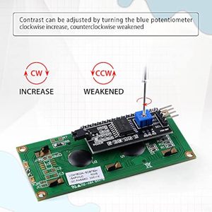 Aismartlink I2C 1602 Display LCD modulo 16x2 caratteri seriale blu retroilluminazione modulo LCD per Raspberry Pi STM32 DIY Maker - Product Image 5