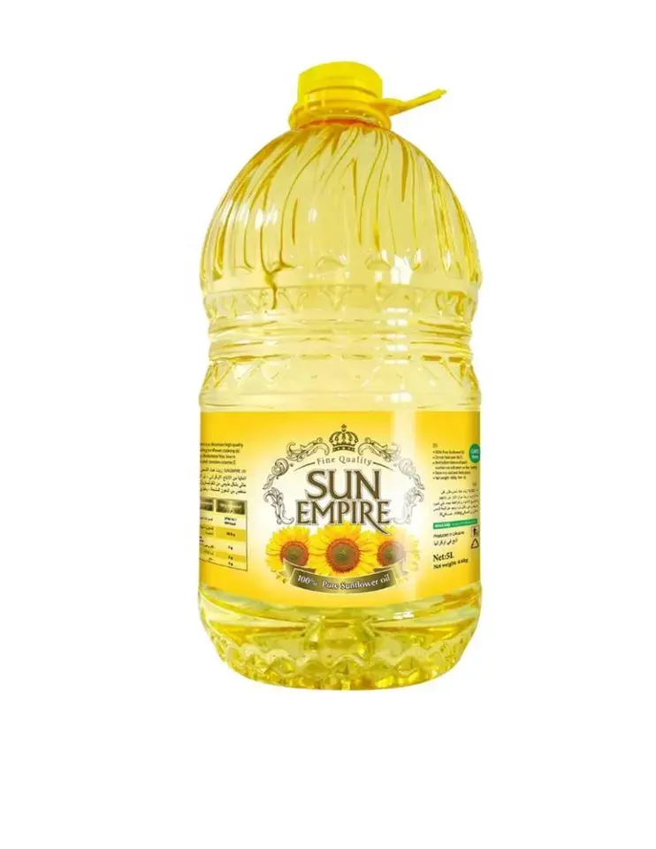 Bestes Sonnenblumen öl raffiniertes Sonnenblumen-Speiseöl zum Verkauf mit Standard verpackung aus 1l und 5l Flaschen