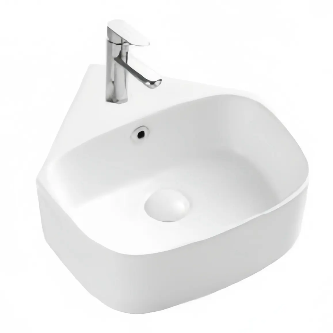 Bacino pensile ad angolo moderno design per la casa lavabo per uso bagno