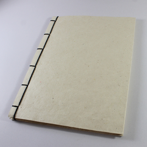 Giornale del taccuino in stile giapponese realizzato in 70 Gsm 40 fogli 80 pagine di carta di canapa rilegato con cordino di cotone abbinato sul dorso - Product Image 2