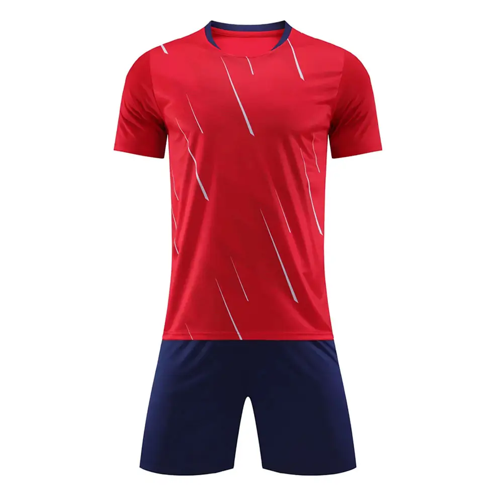 Uniformes de fútbol de equipo transpirables recién llegados uniformes de equipo de fútbol de diseño OEM hechos en fábrica para venta en línea