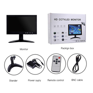 Industrial 7 pulgadas caja de metal 4:3 VGA BNC AV interfaz escritorio seguridad CCTV Monitor con batería - Product Image 6