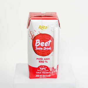 100% Natural Fruit <strong>Juice</strong> Concentrate 200ml Paper Box Beverage Refreshing NFC Pure <strong>Beet</strong> <strong>Juice</strong> Label With Free Design - Product Image 3