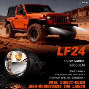 Xenplus Lf24 160W 56000lm 3 Inch LED Kép Trực Tiếp Hi/<span class=keywords><strong>Lo</strong></span> Chùm Chiếu Ống Kính 6000K Màu Trắng Sương Mù Chiếu Đèn - Product Image 3