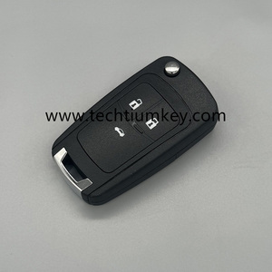 3 pulsante Flip custodia chiave auto a distanza custodia per Chevrolet Spark Blank telecomando portachiavi per la sostituzione - Product Image 2
