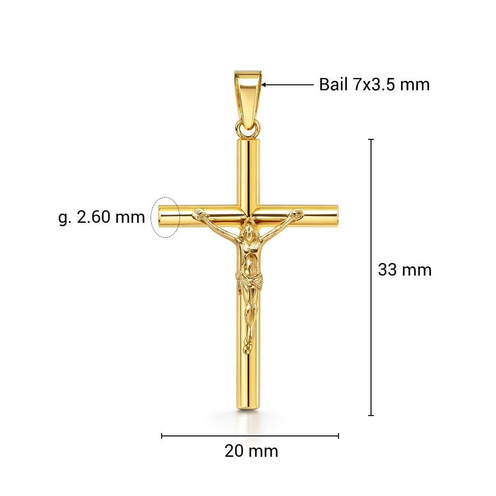 Or jaune 33x20mm